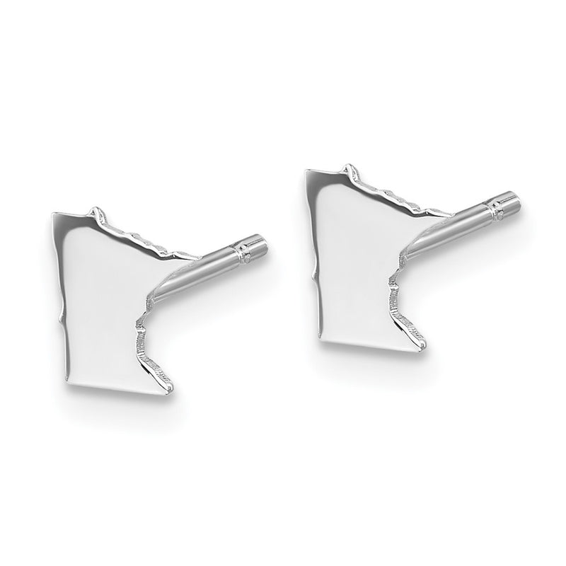 14K White Gold 14Kw Minnesota State Earrings