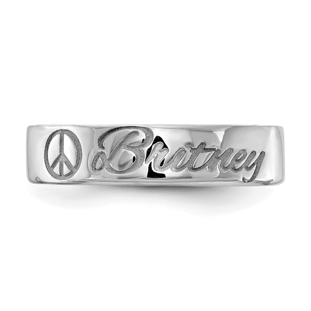 14K White Gold Customized Ring