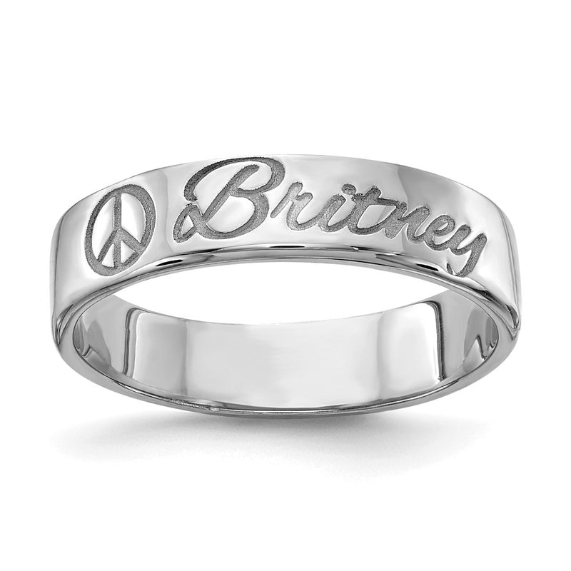 14K White Gold Customized Ring