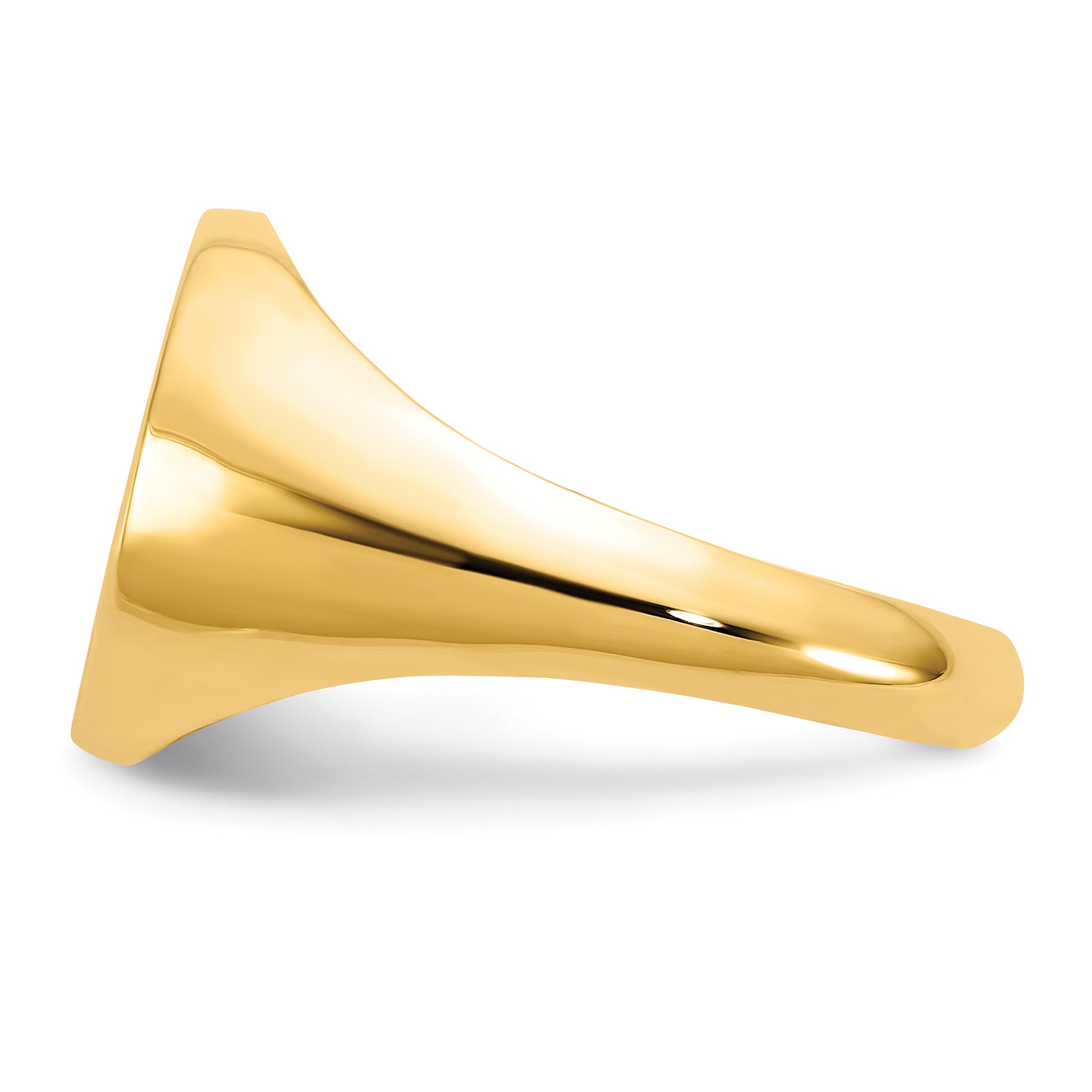 Gold Plated Sterling Silver/Gold Textured Monogram Signet Ring
