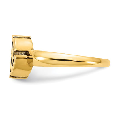 14K Yellow Gold Monogram Ring