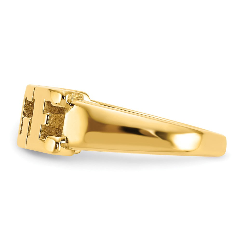 Gold Plated Sterling Silver/Gold Cut Out Name Ring