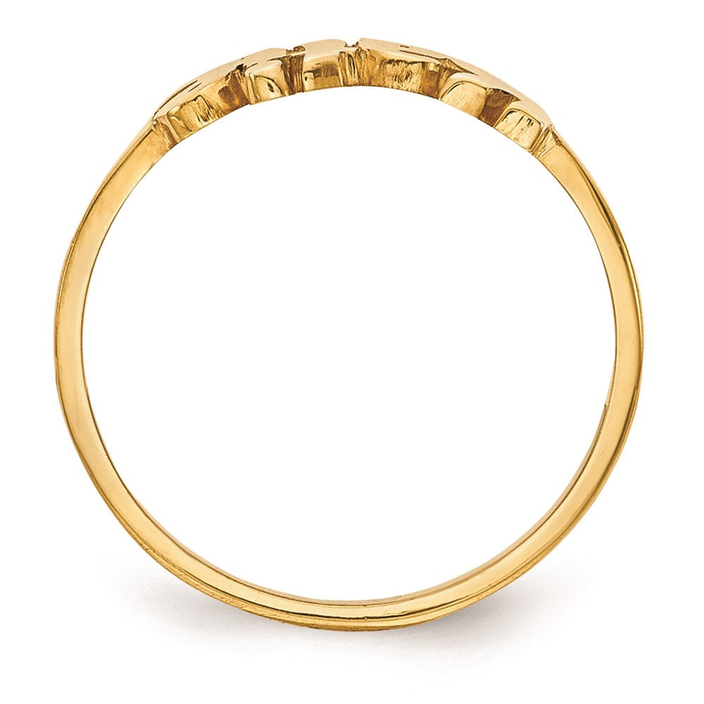 Gold Plated Sterling Silver/Gold Name Plate Ring