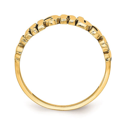 Gold Plated Sterling Silver/Gold Name Plate Ring