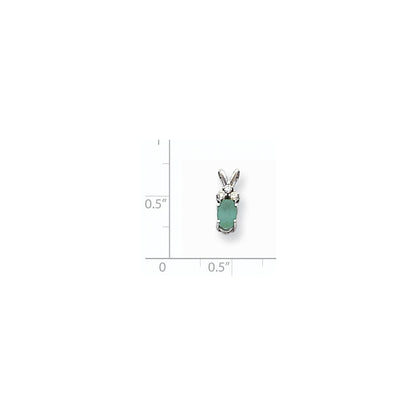 14k-white-gold-6x4mm-oval-emerald-aaa-real-diamond-pendant-xp1007e-aaa