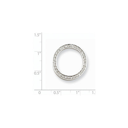 14k White Gold A Real Diamond pendant