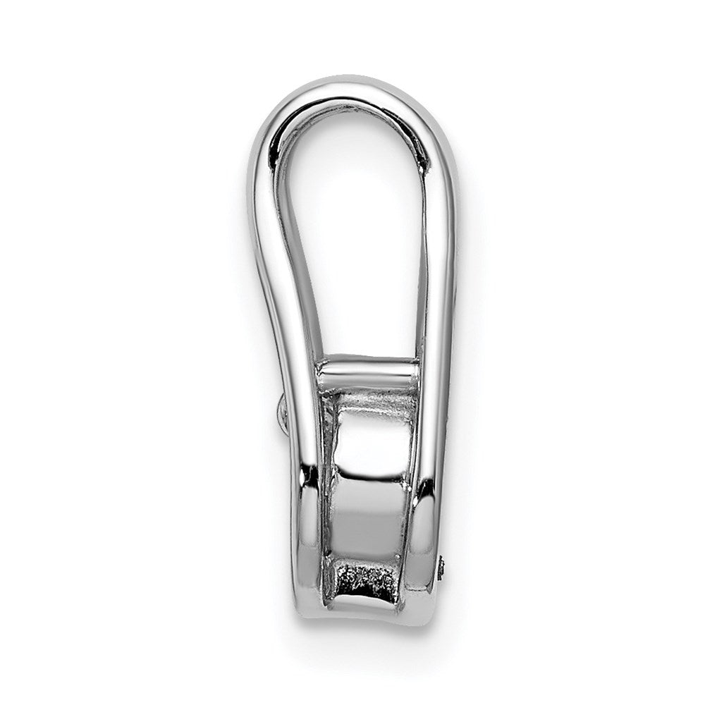 14k White Gold 4.7mm VS Diamond Teardrop Shape Slide Pendant