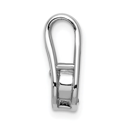 14k White Gold 4.7mm VS Diamond Teardrop Shape Slide Pendant