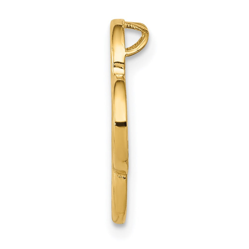 14k Yellow Gold 14k Small Quatrefoil Design Chain Slide