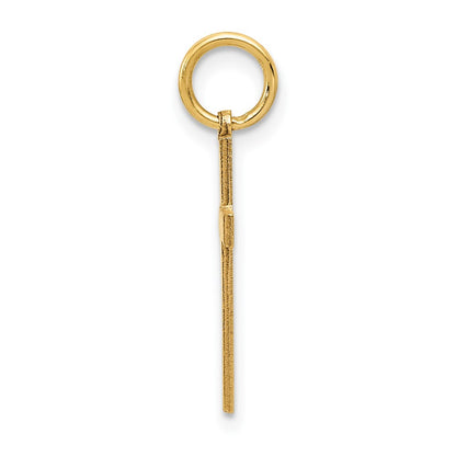 14k Yellow Gold 14K Laser Designed Cross Charm