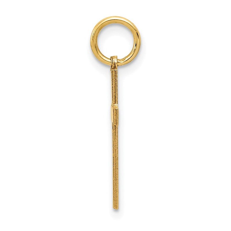 14k Yellow Gold 14K Laser Designed Cross Charm