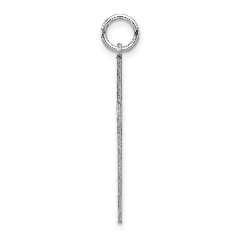 14k White Gold 14K White Gold Laser Designed Cross Pendant