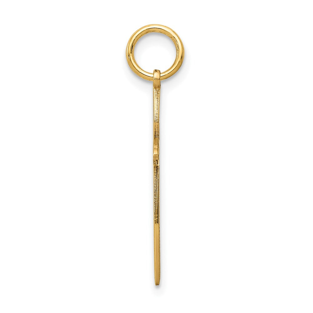 14k Yellow Gold 14K Laser Designed Passion Cross Charm