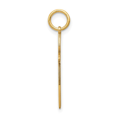 14k Yellow Gold 14K Laser Designed Passion Cross Charm