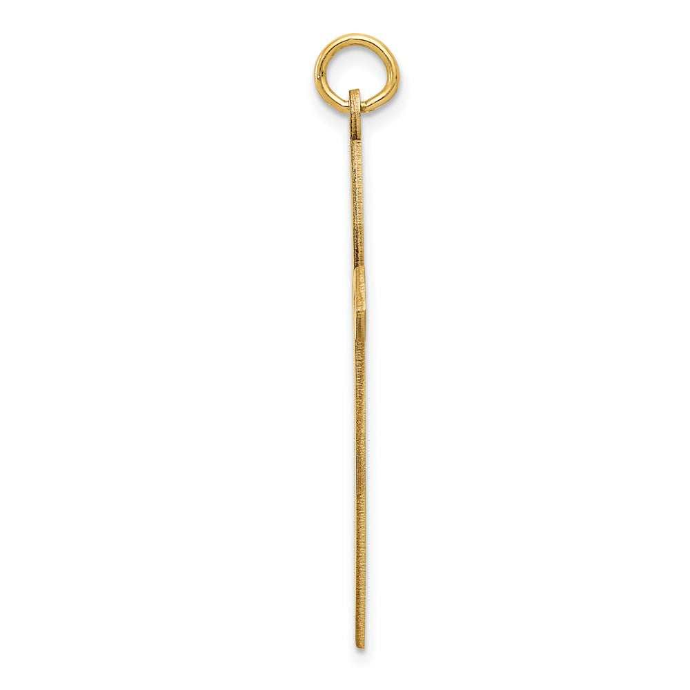 14k Yellow Gold 14K Laser Designed Passion Cross Pendant