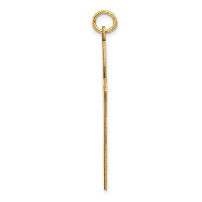 14k Yellow Gold 14K Laser Designed Passion Cross Pendant