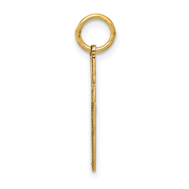 14k Yellow Gold 14K Laser Designed Cross Charm