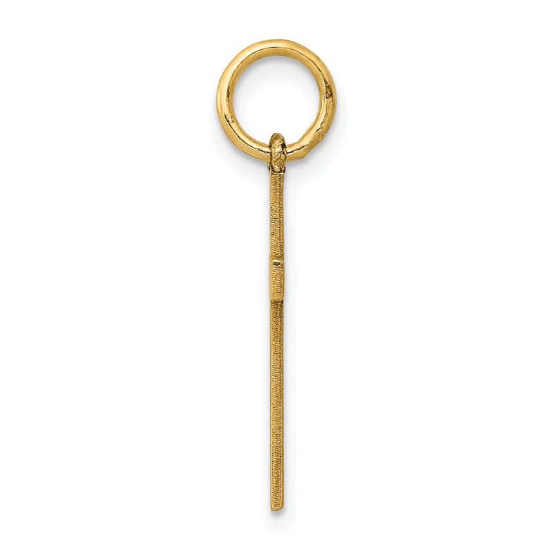 14k Yellow Gold 14K Laser Cut Ichthus Cross Charm