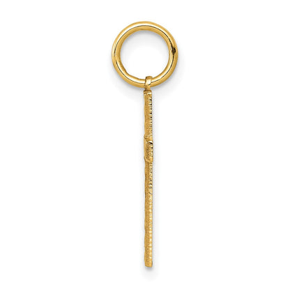 14k Yellow Gold 14K Laser Designed Cross Charm
