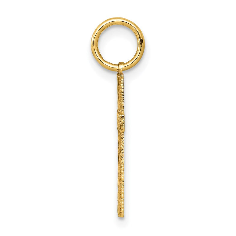 14k Yellow Gold 14K Laser Designed Cross Charm
