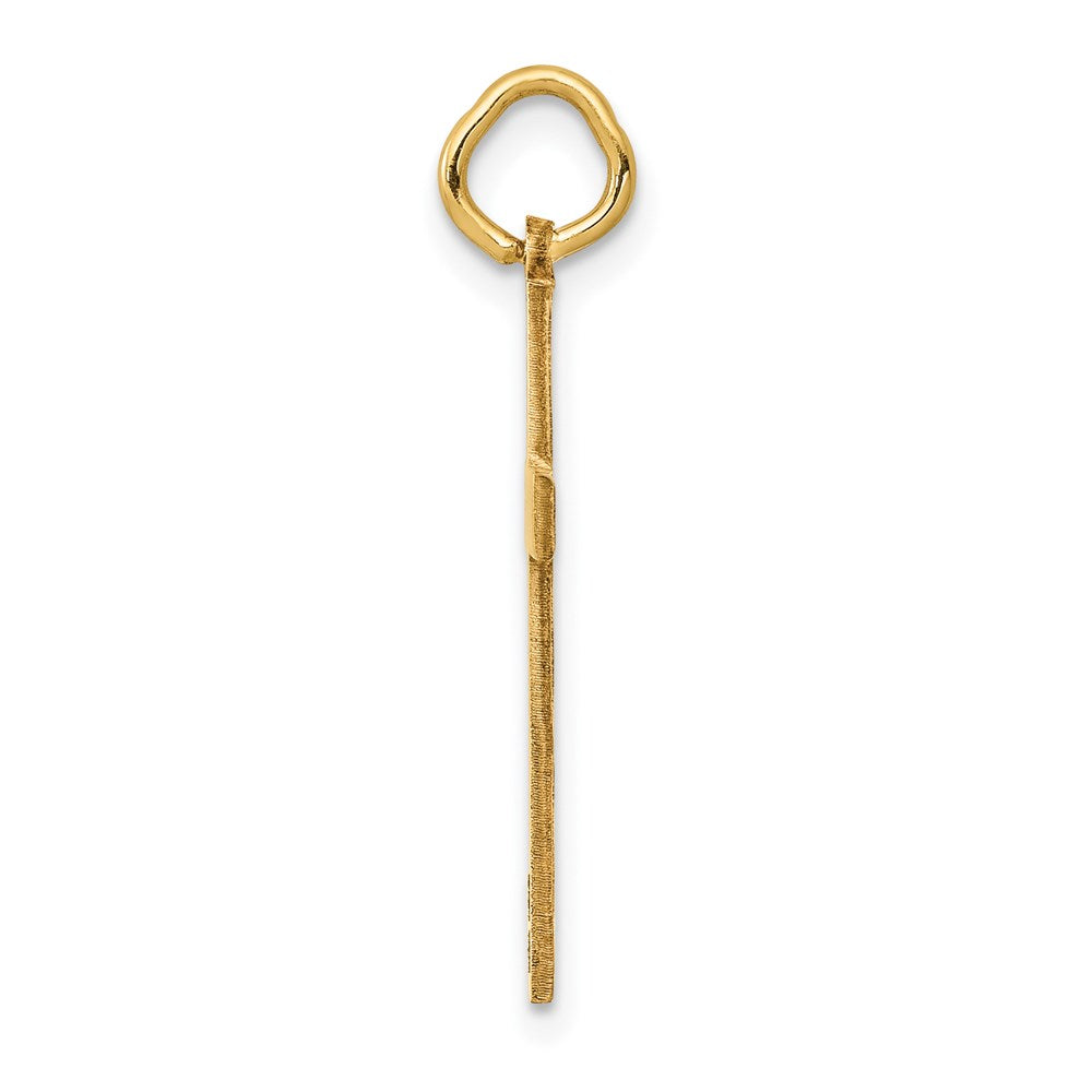 14k Yellow Gold 14K Laser Designed Cross Charm