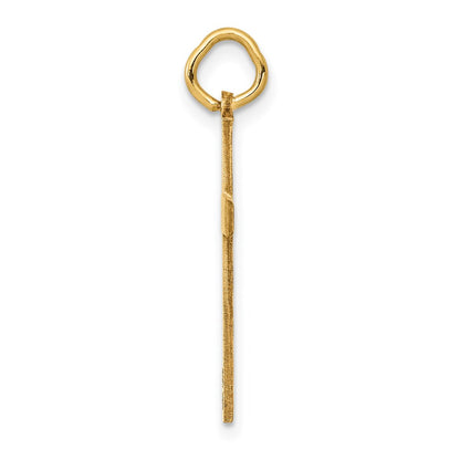 14k Yellow Gold 14K Laser Designed Cross Charm