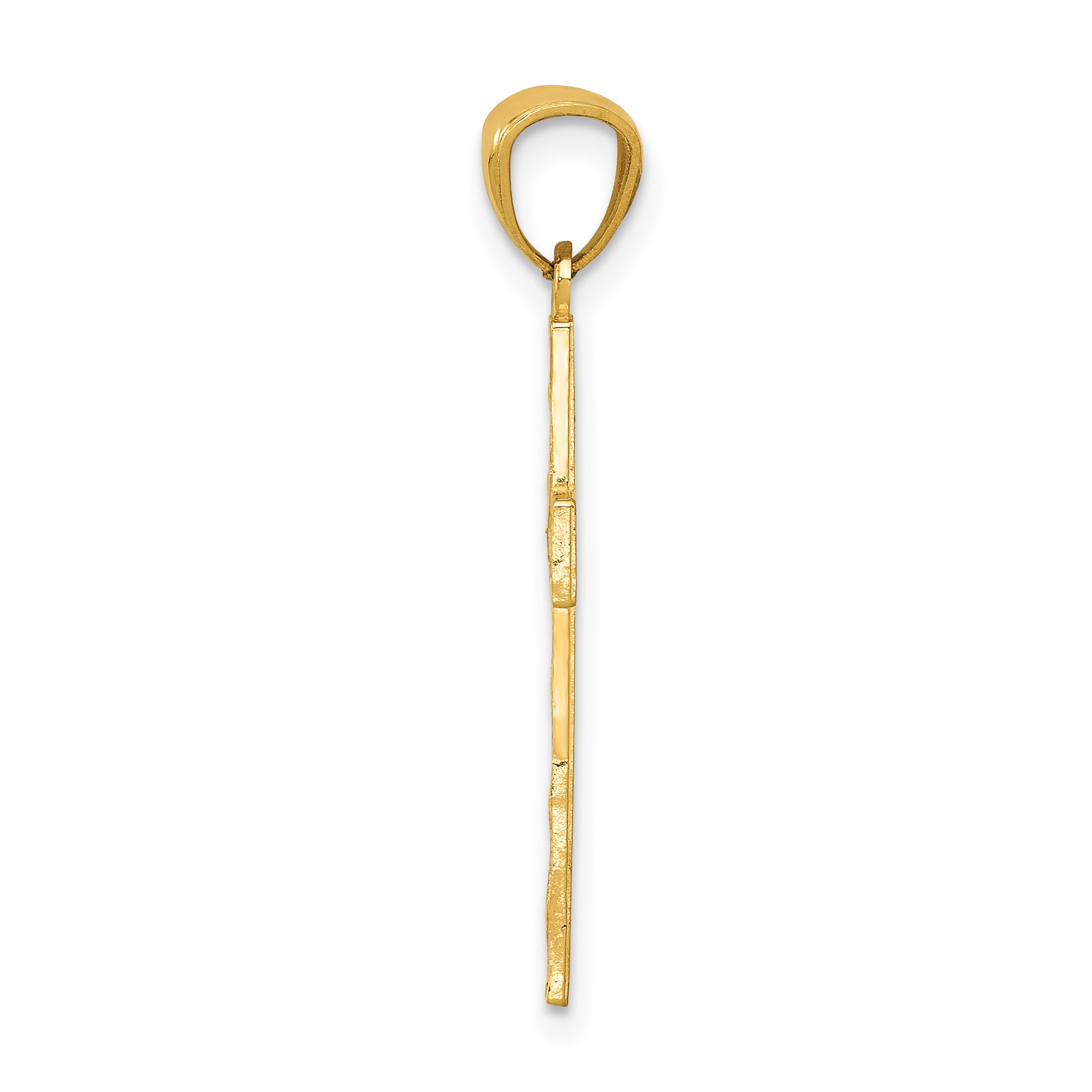 14K Yellow Gold Cross Pendant