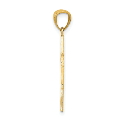 14K Yellow Gold Cross Pendant
