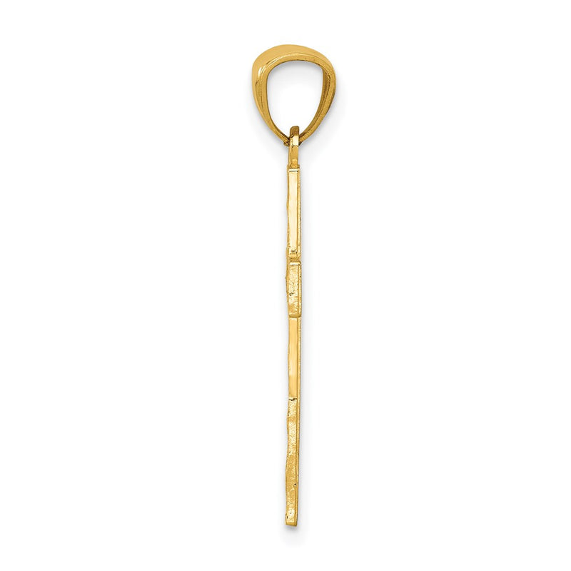 14K Yellow Gold Cross Pendant