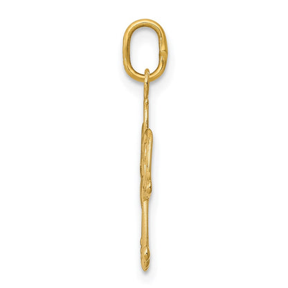 14k Yellow Gold 14k Angel Charm