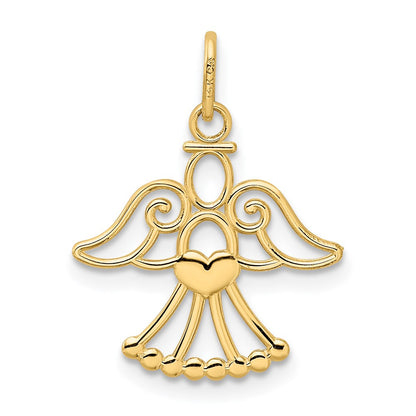 14k Yellow Gold 14k Angel Charm