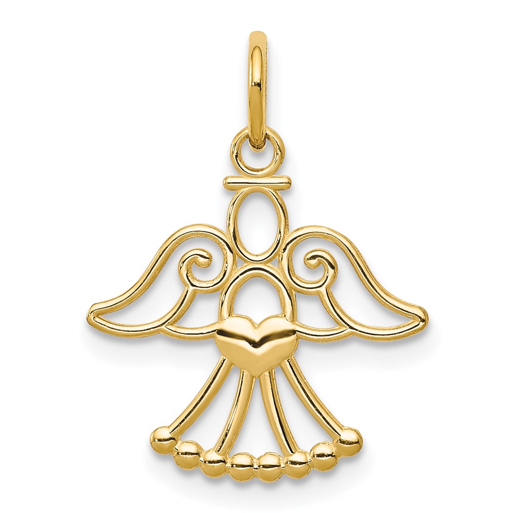 14k Yellow Gold 14k Angel Charm