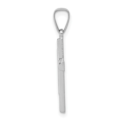 14k White Gold 14K White Gold Polished Latin Cross Pendant