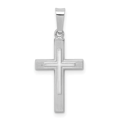14k White Gold 14K White Gold Polished Latin Cross Pendant