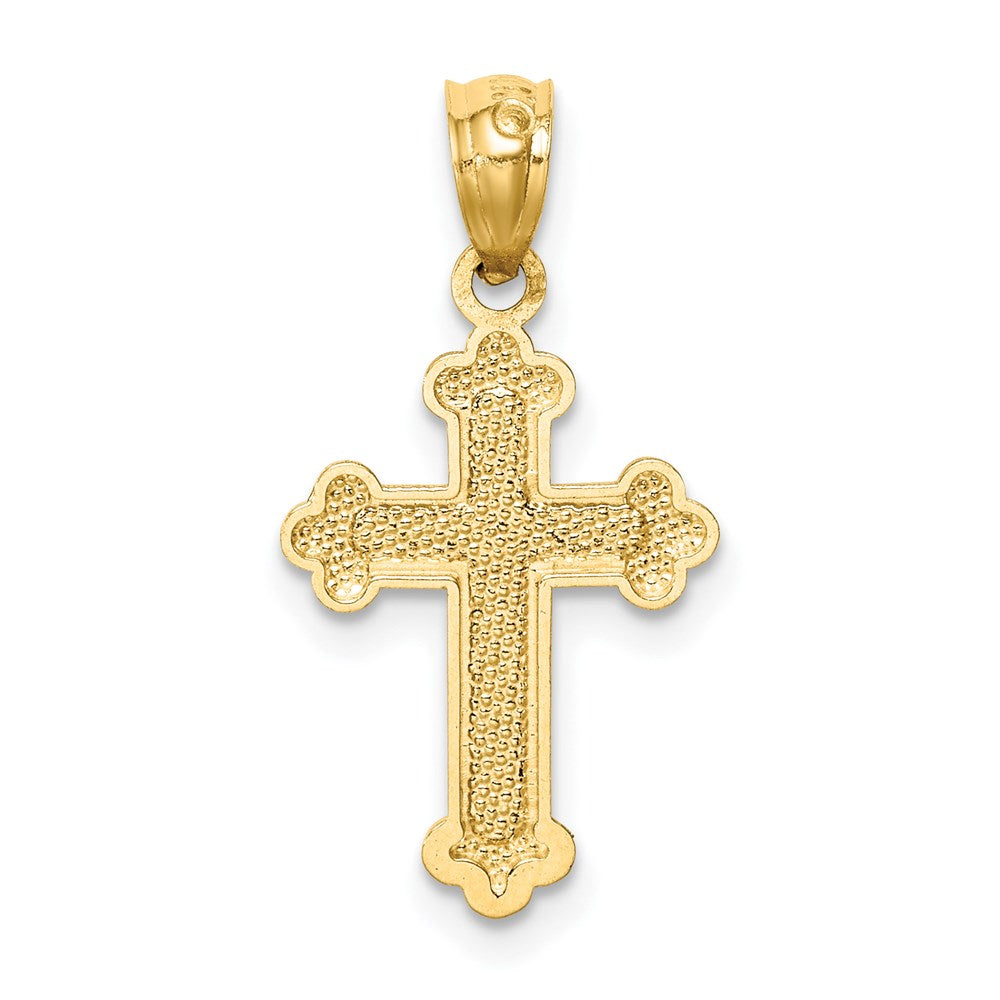 14k Yellow Gold 14k Gold Polished Small Budded Cross
