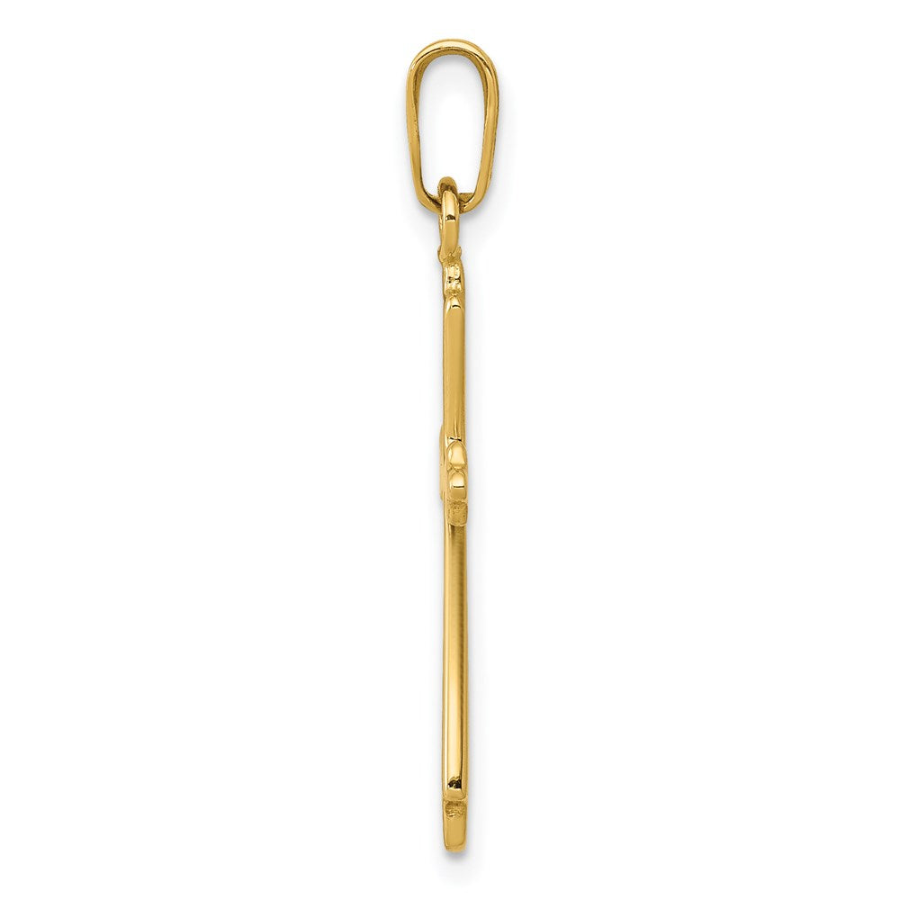 14k Yellow Gold 14k Polished Cross Pendant