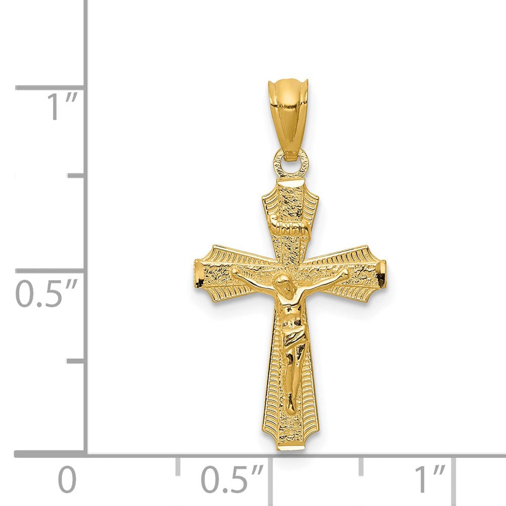 14k Yellow Gold 14k Gold Polished Small Passion Crucifix Pendant
