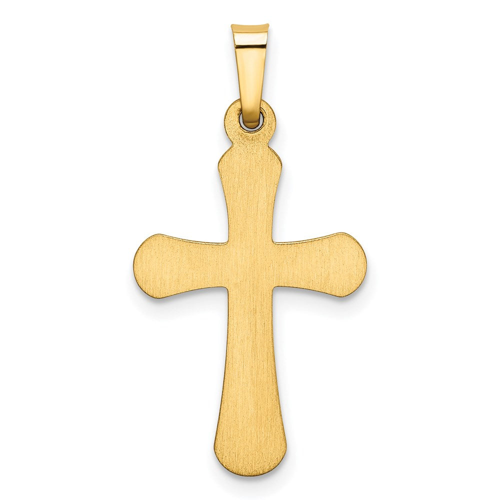 14k Yellow Gold 14k Polished Rounded Cross Pendant