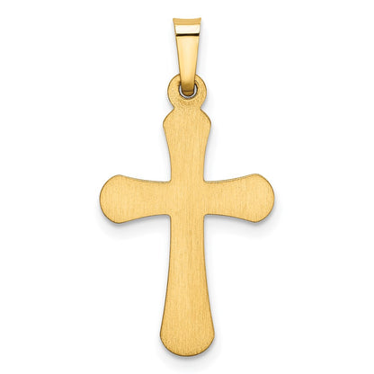 14k Yellow Gold 14k Polished Rounded Cross Pendant