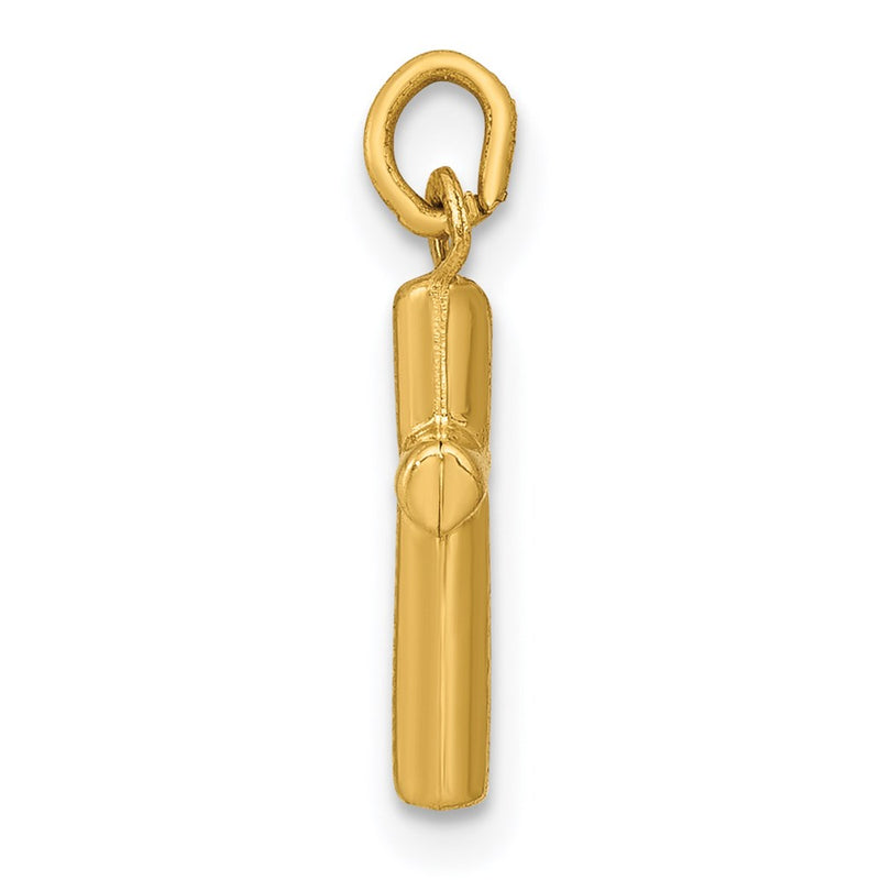 14K Yellow Gold Polished Cross Pendant
