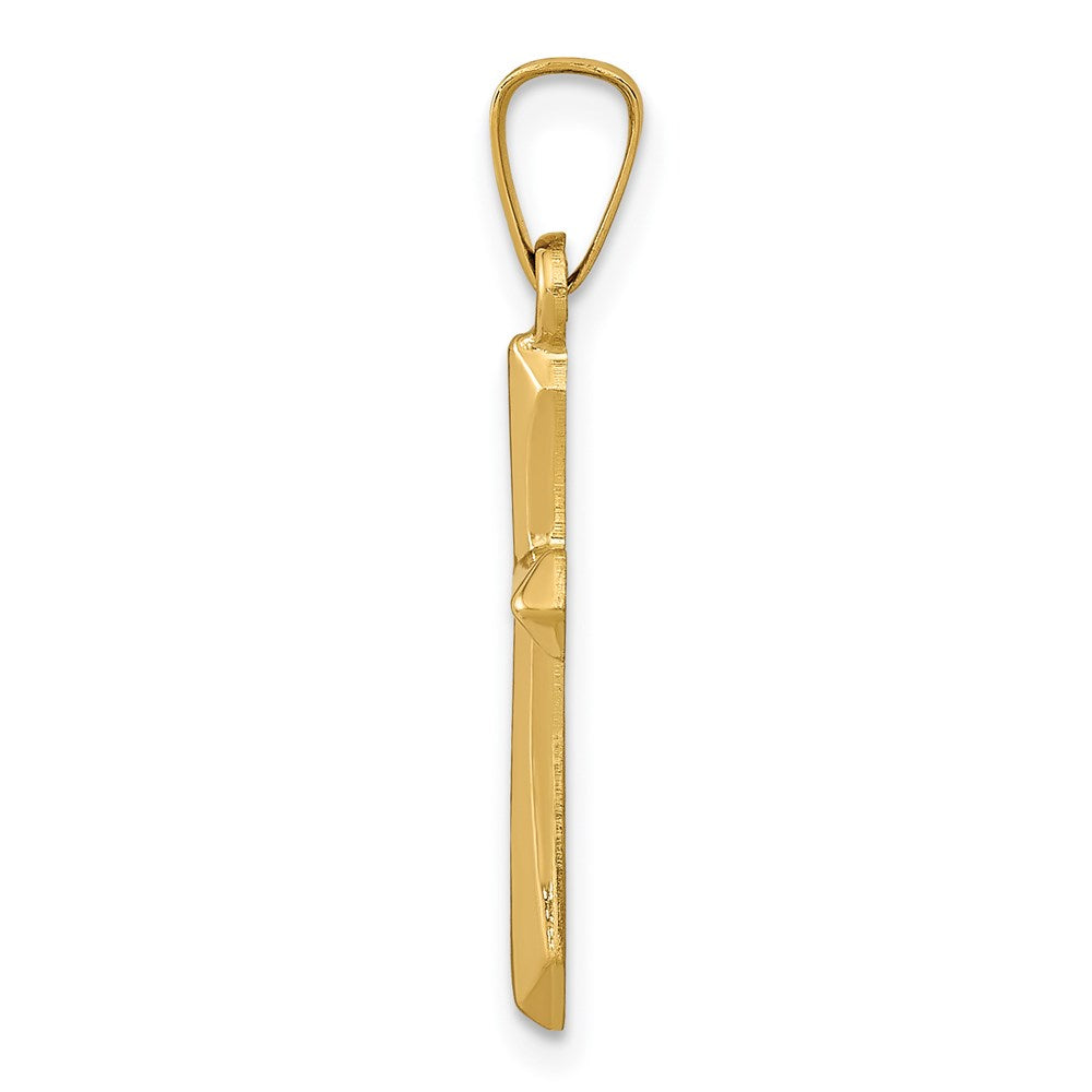 14k Yellow Gold 14k Polished Cross Pendant