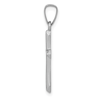 14k White Gold 14k White Gold Polished Cross Pendant