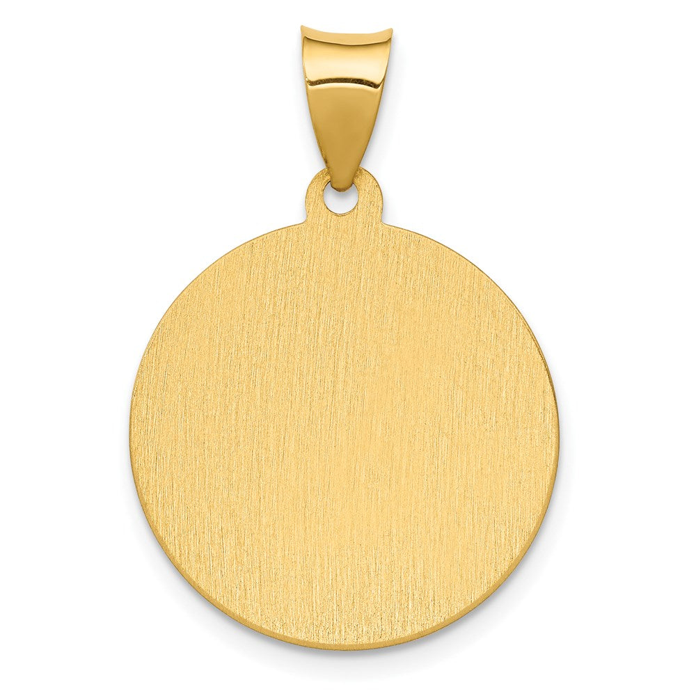 14k Yellow Gold 14K Polished/Satin Hollow Spanish St. Anthony Medal Pendant