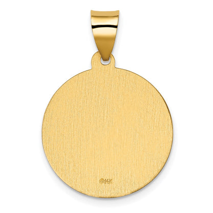 14k Yellow Gold 14K Polished / Satin Hollow Spanish St. Jude Thaddeus Medal