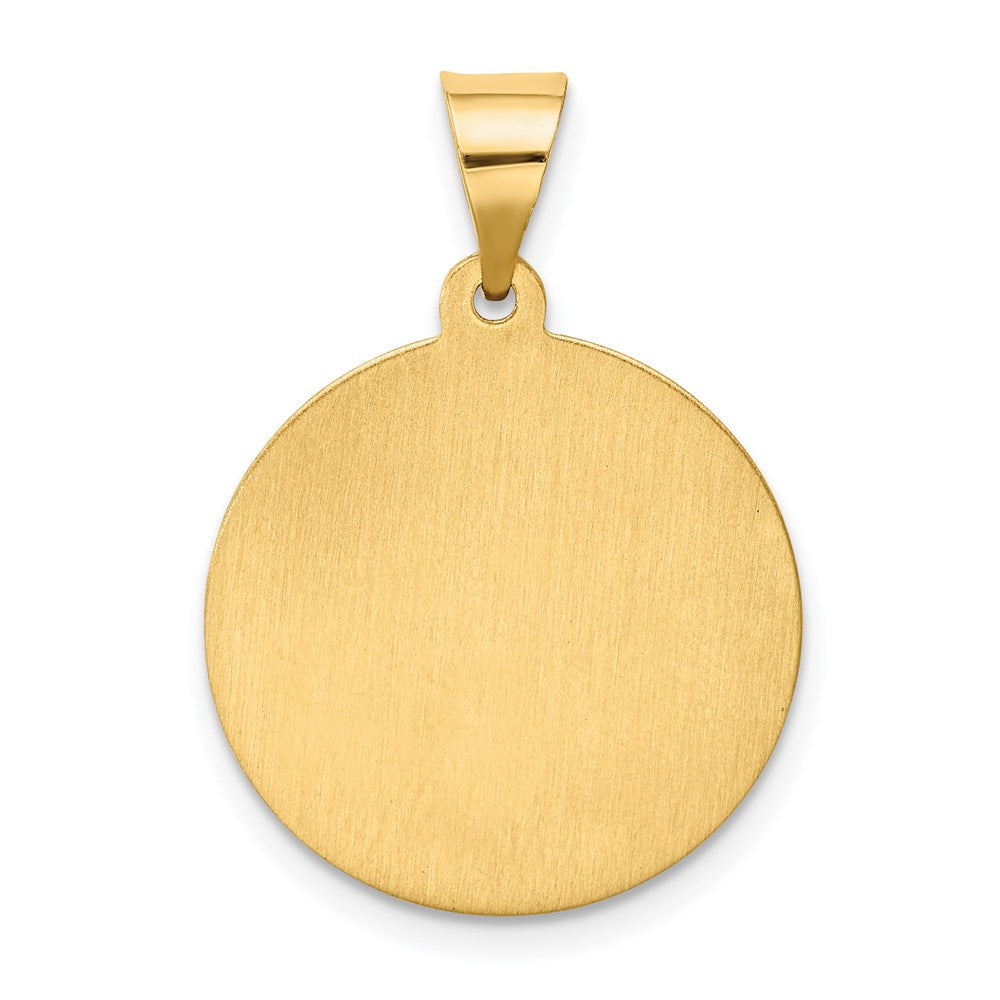14k Yellow Gold 14k Hollow Polished/Satin Round St. Magdalena Medal