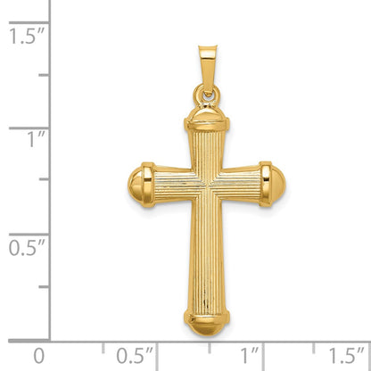 14k Yellow Gold 14k Hollow Polished Cross