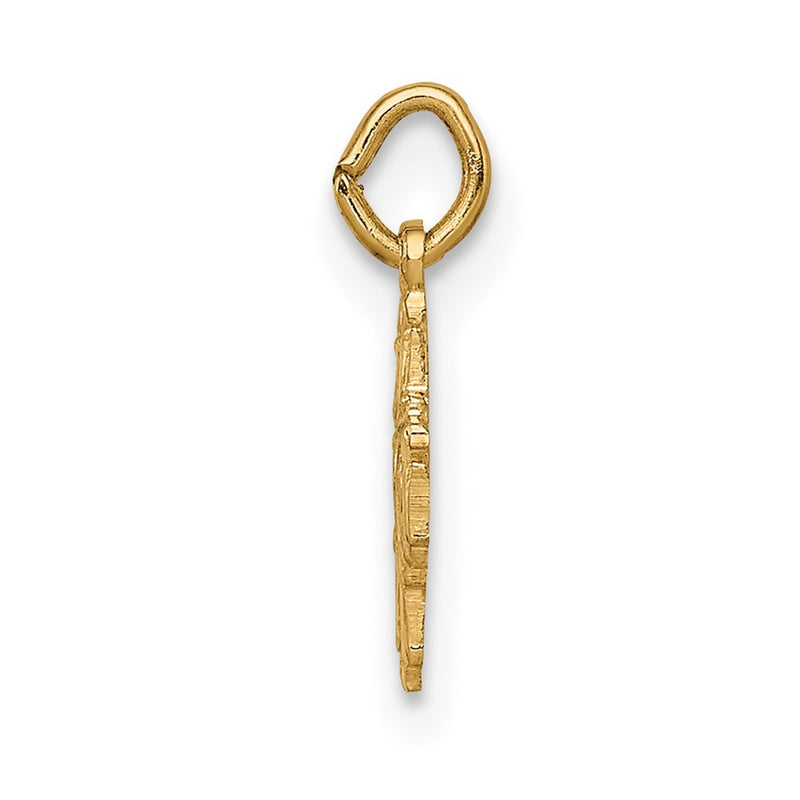 14k Yellow Gold 14k Solid Polished Tiny 4-Way Medal