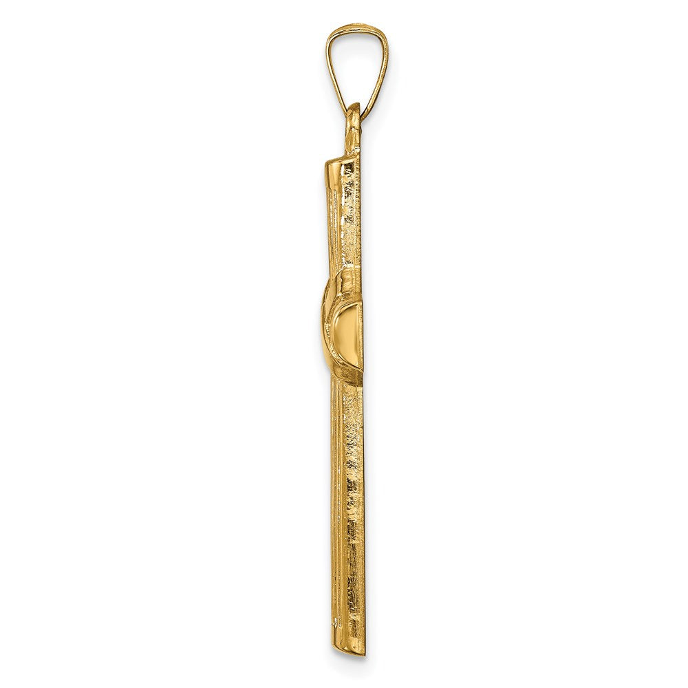 14k Yellow Gold 14k Hollow Polished Center X Cross