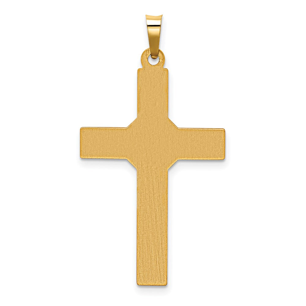 14k Yellow Gold 14k Hollow Polished Center X Cross