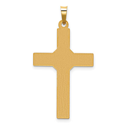 14k Yellow Gold 14k Hollow Polished Center X Cross